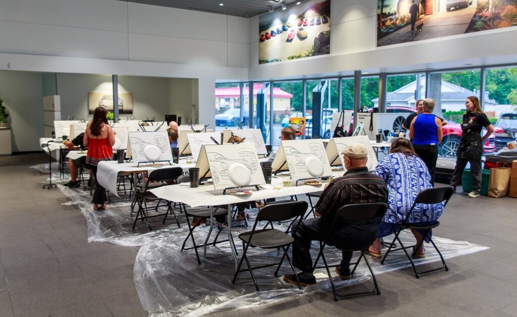 Paint and Sip Event - Porsche North Olmsted