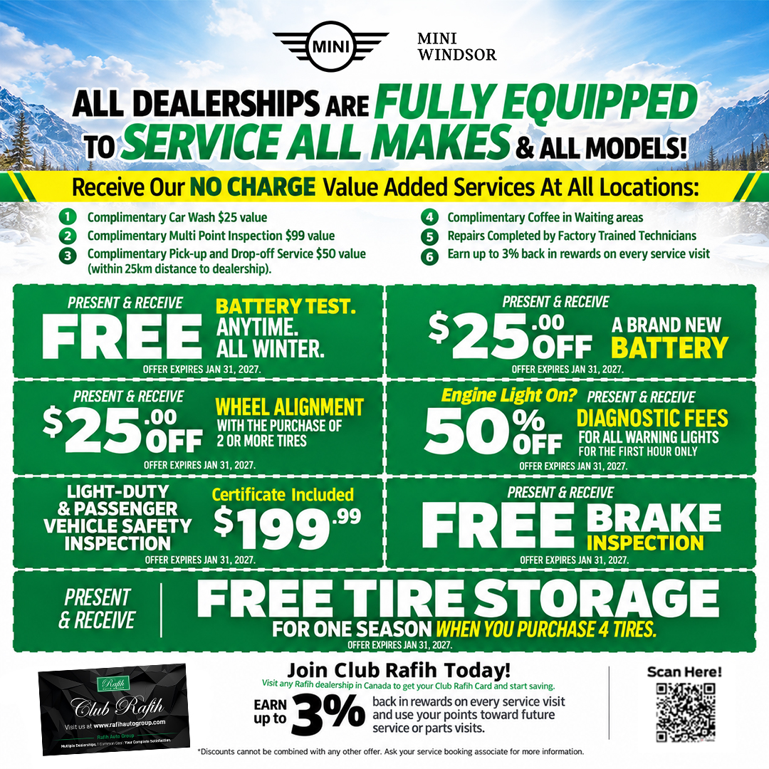 Winter service specials
